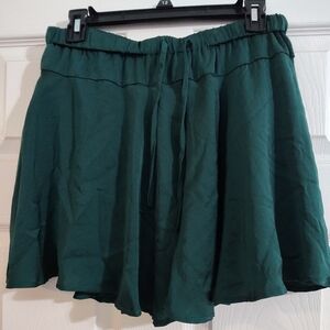 She + Sky Emerald Green Women's Skort,With Shorts Under,Size Large New With Tags